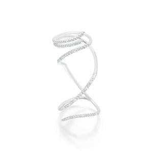 Gold & Diamond Mega Swirl Ring