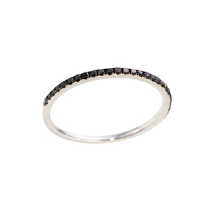 Baby Black Half Pave' Band