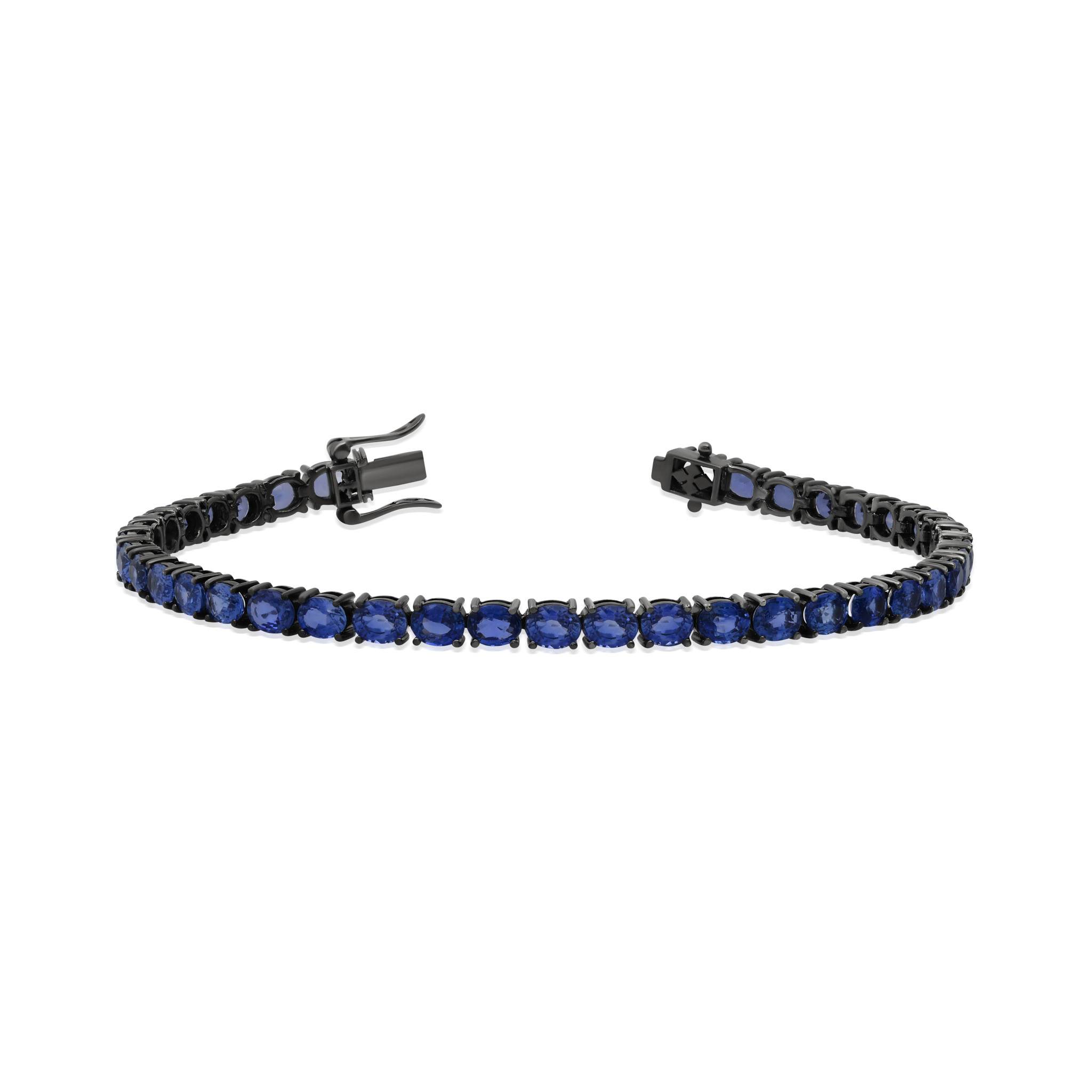Buy Blue Sapphire Bracelet Mens Bracelet Mens Jewelry Mens Online in India   Etsy