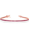 Graziela Gems - Pink Sapphire Tennis Bracelet - 