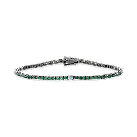 Beach Sapphire Aquamarine Platinum Bracelet