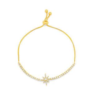 Graziela Gems - Diamond Starburst Bolo Bracelet - Yellow Gold