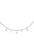 Graziela Gems - Necklace - Diamond Starburst Choker - 