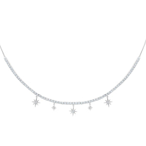 Graziela Gems - Necklace - Diamond Starburst Choker - 