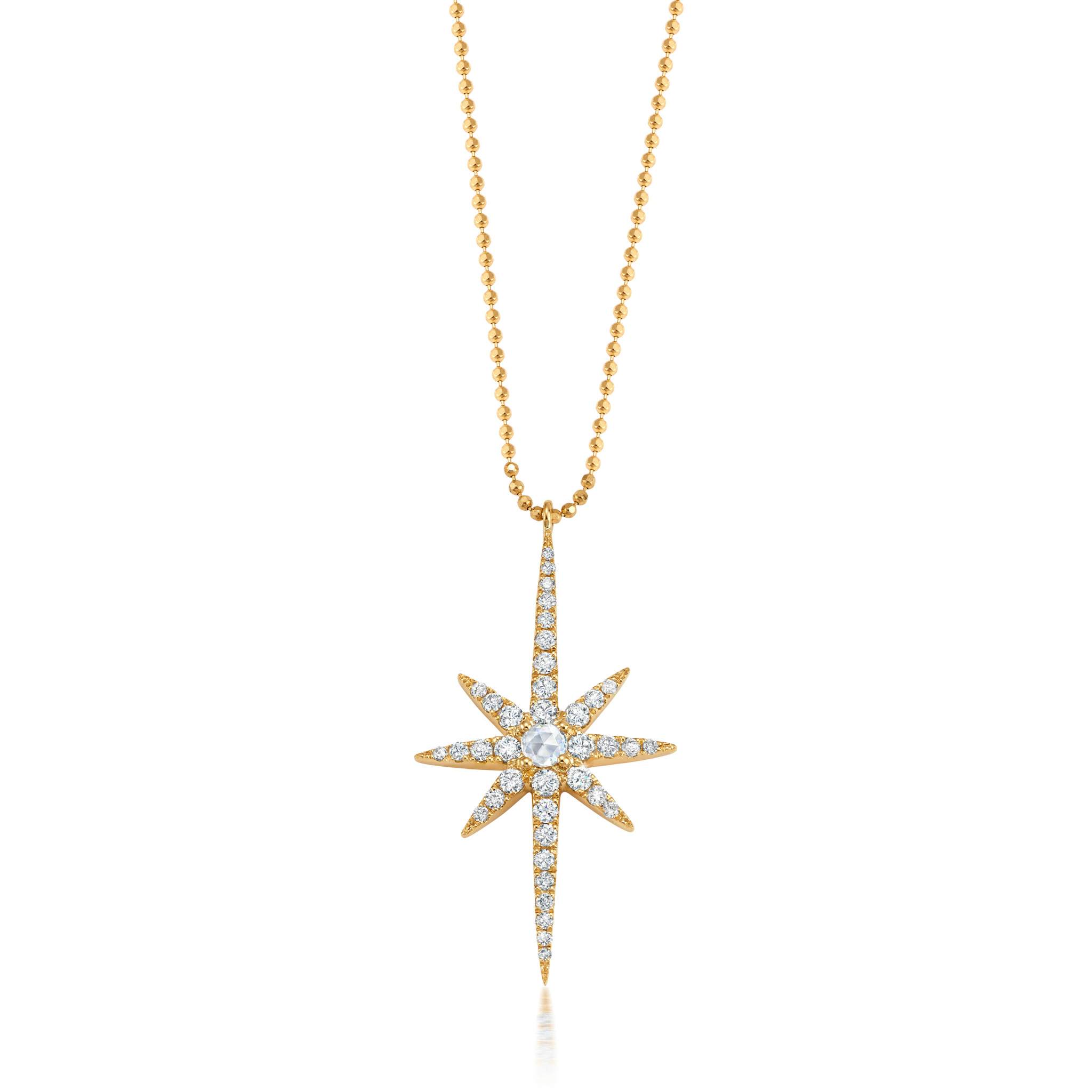 Graziela Gems - Necklace - Starburst Necklace - Yellow Gold