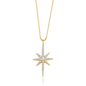 Graziela Gems - Necklace - Starburst Necklace - Yellow Gold