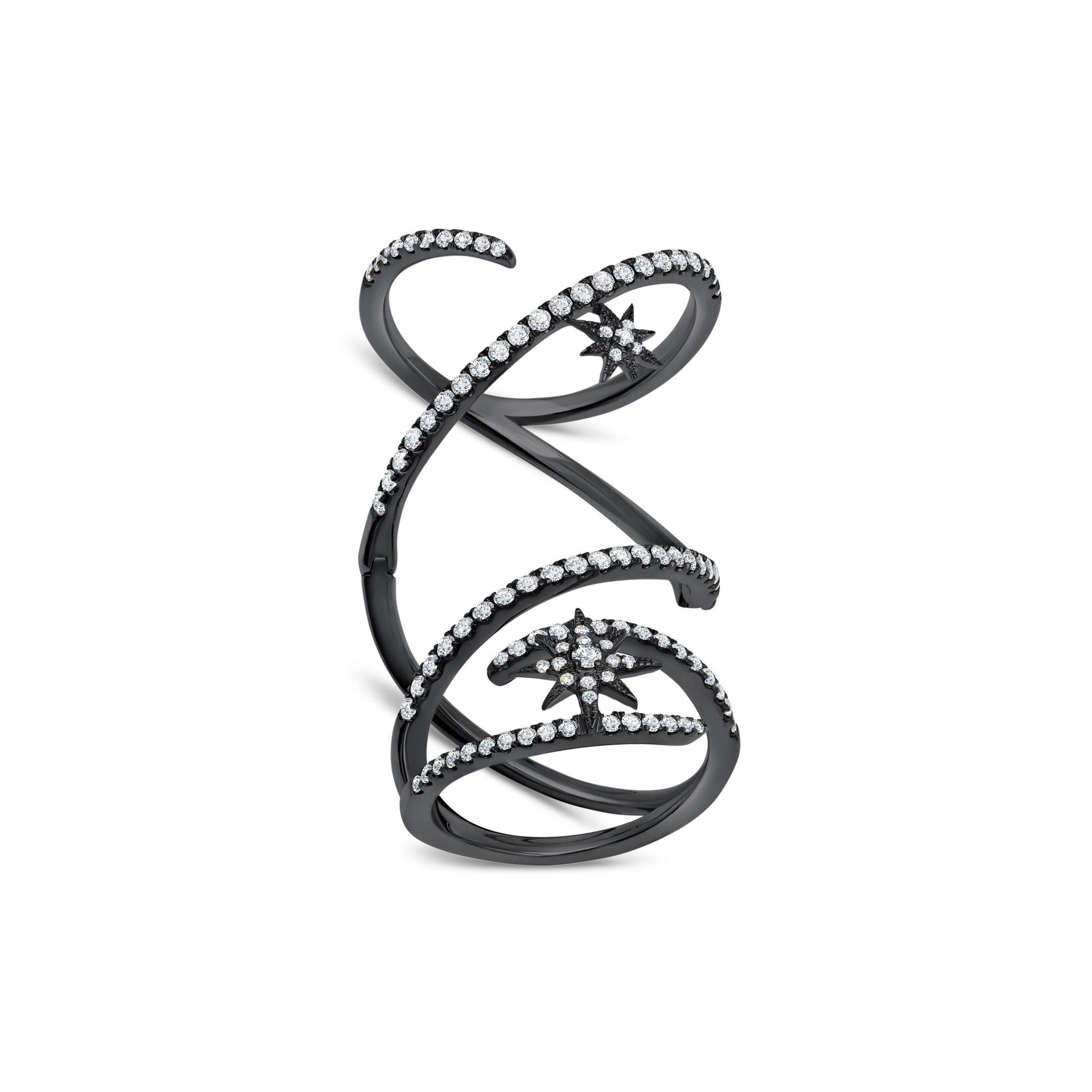 Diamond Starburst Mega Swirl Ring