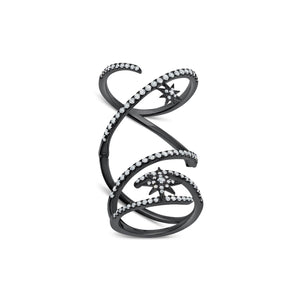 Diamond Starburst Mega Swirl Ring