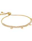 Graziela Gems - Diamond Floating Bolo Bracelet - Yellow Gold