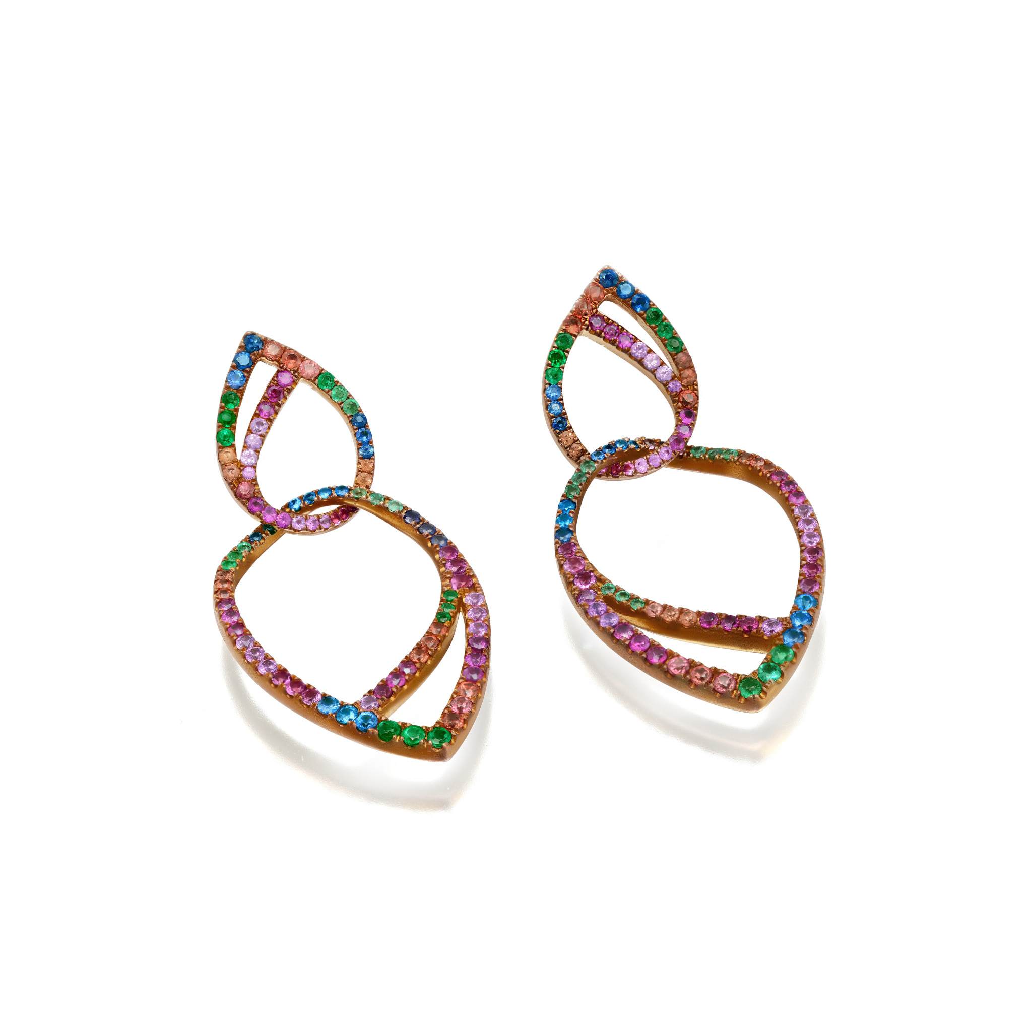 Graziela Gems - Rainbow Titanium Earrings - 