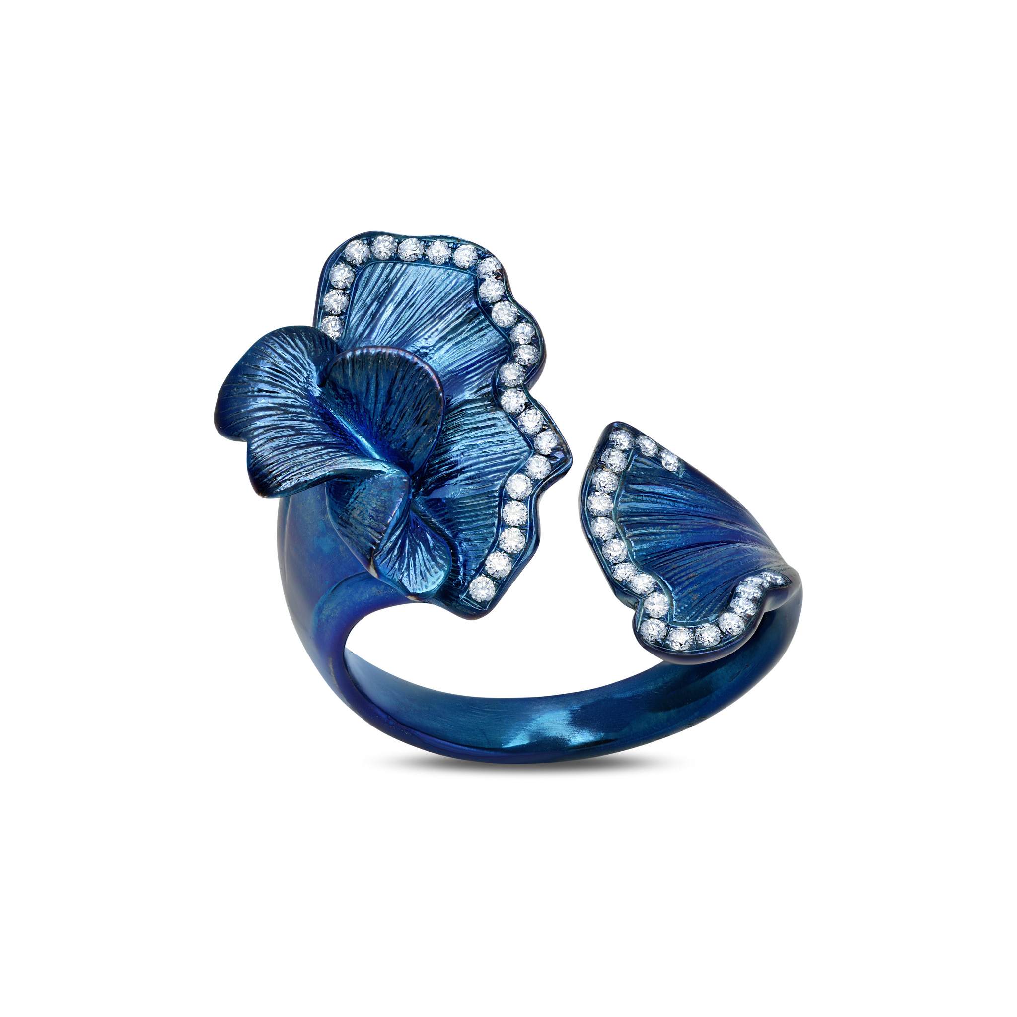 Blue Titanium Ring