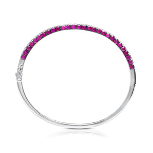 Graziela Gems - 3 Sided Ruby Bangle - 