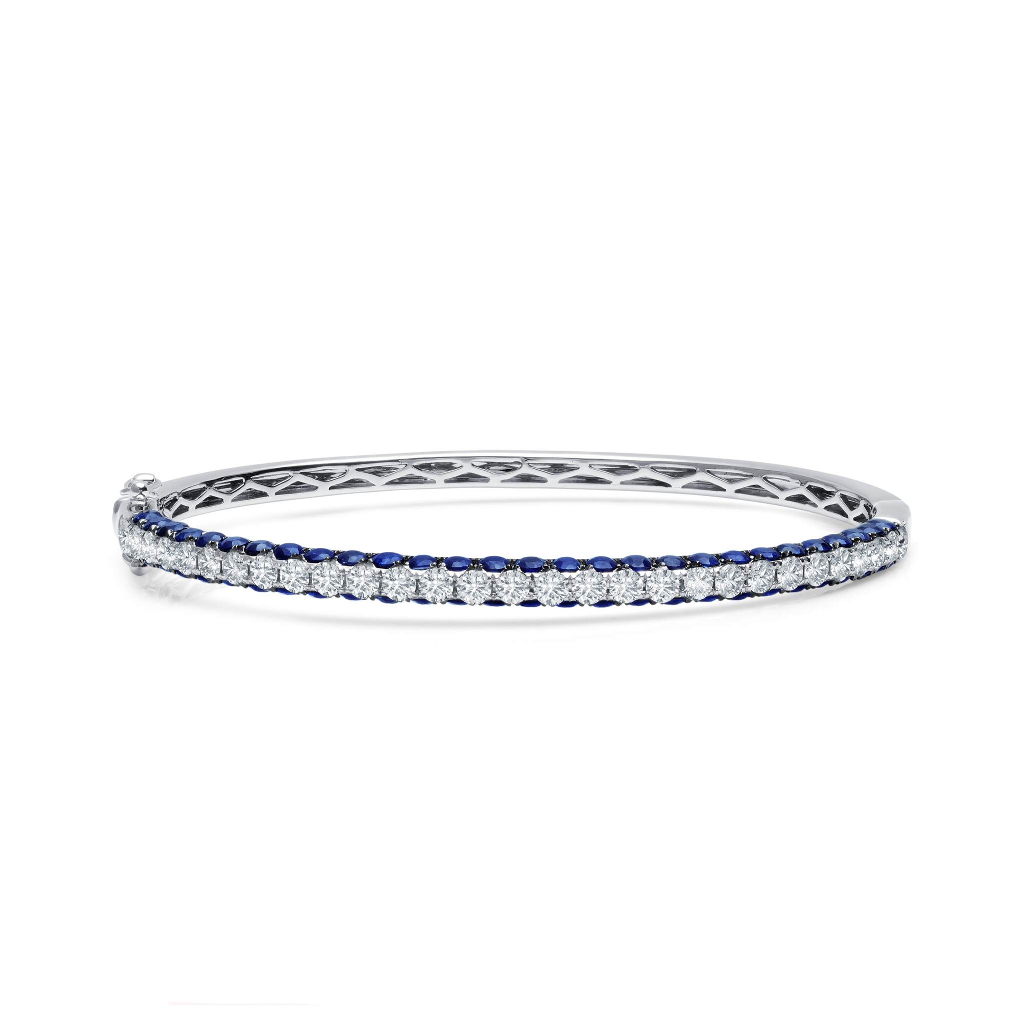 Graziela Gems - 3 Sided Sapphire Bangle - 