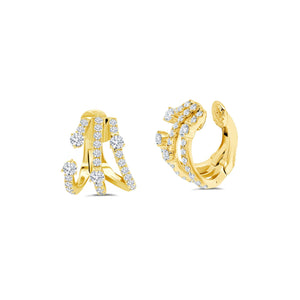 Graziela Gems - Diamond Cage Cartilage Cuff - Yellow Gold
