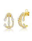 Graziela Gems - Diamond Cage Earrings - Yellow Gold