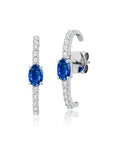 Graziela Gems - Sapphire & Diamond Cage Ear Cuffs - 