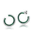Emerald and Diamond 3 Sided Forward Facing Hoops