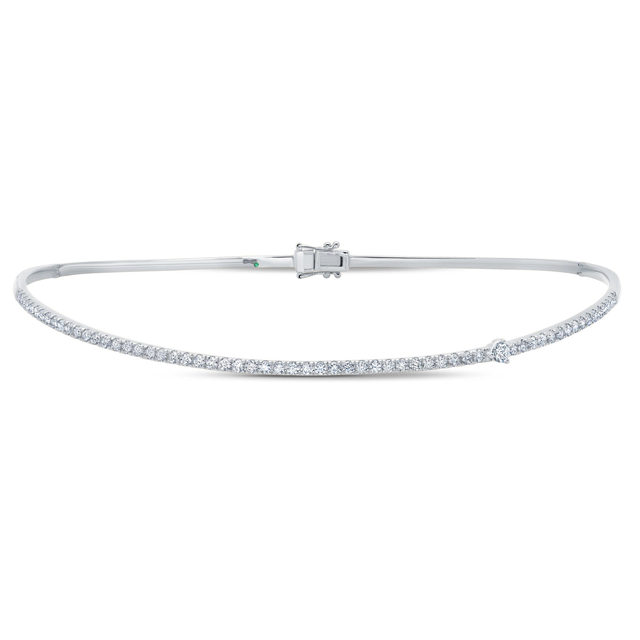 Graziela Gems - Necklace - Diamond Cage Choker - 