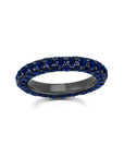 Sapphire 3 Sided Band Ring