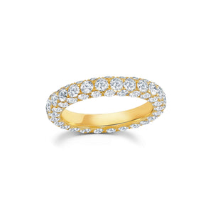 Diamond 3 Sided Band Ring