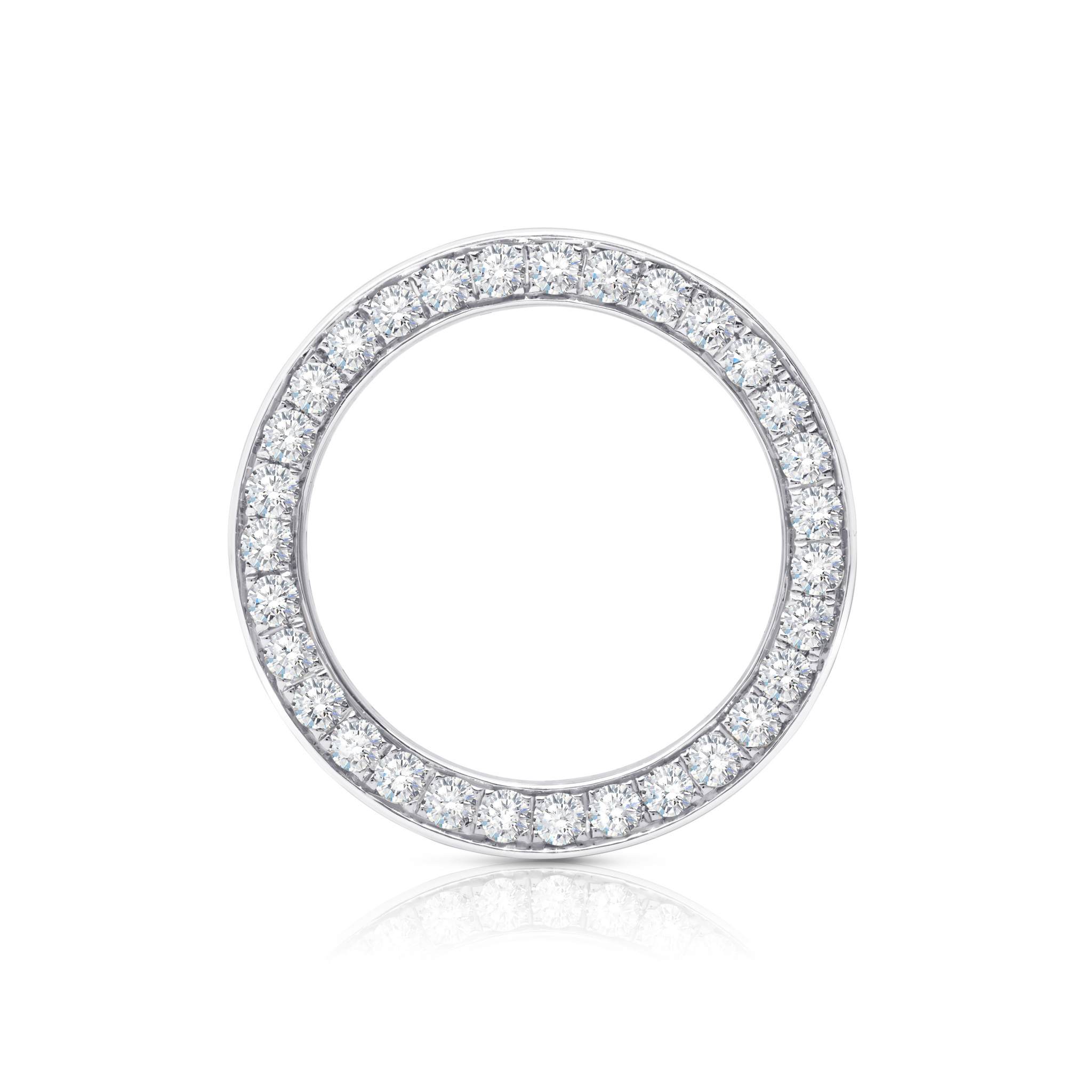 All Diamond Baguette 3 Sided Ring