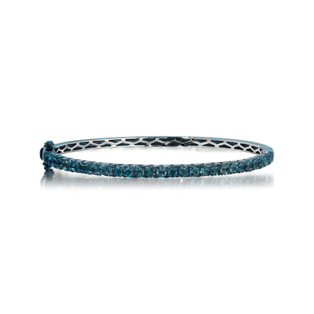 Beach Sapphire Aquamarine Platinum Bracelet