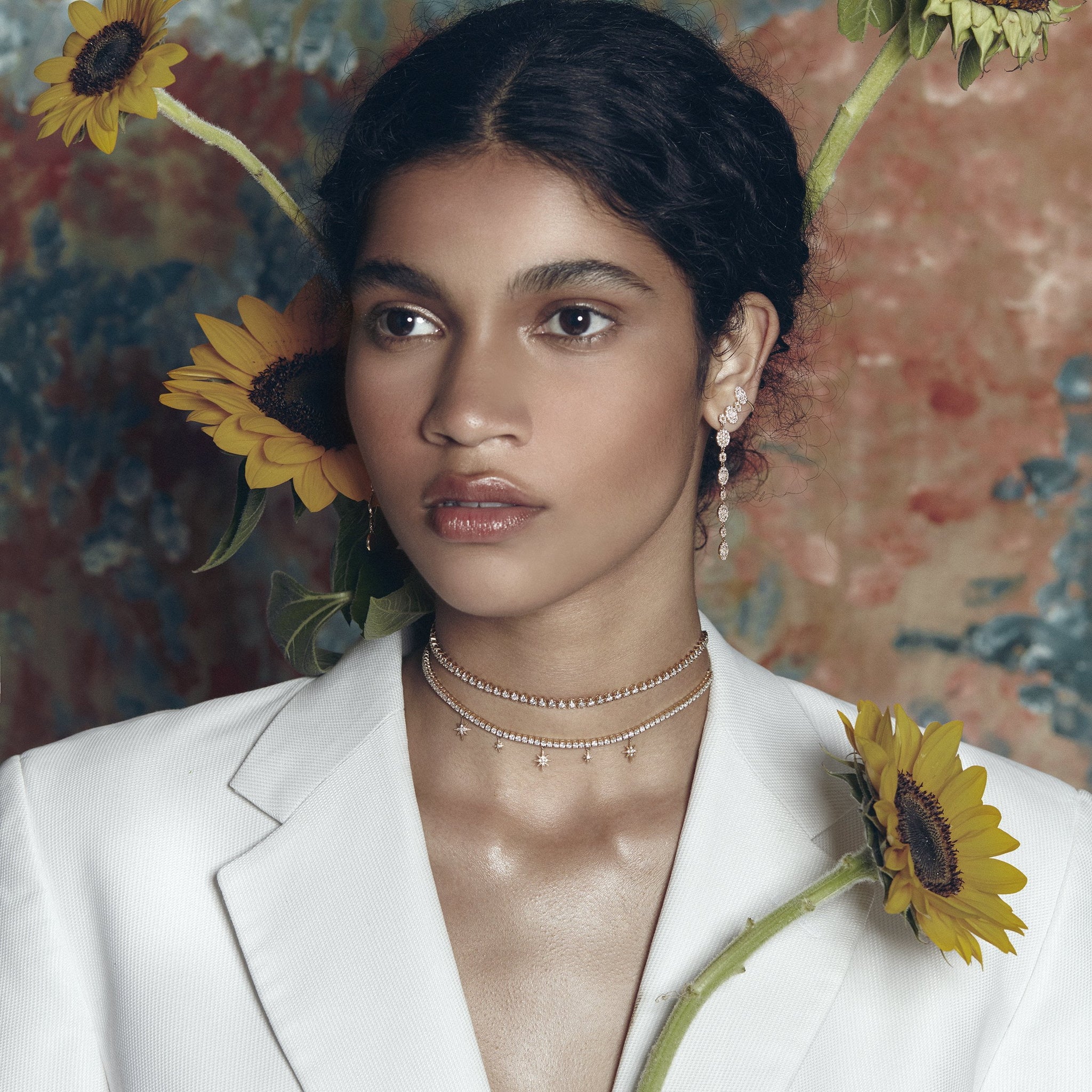 Graziela Gems - Necklace - Diamond Tennis Necklace - 